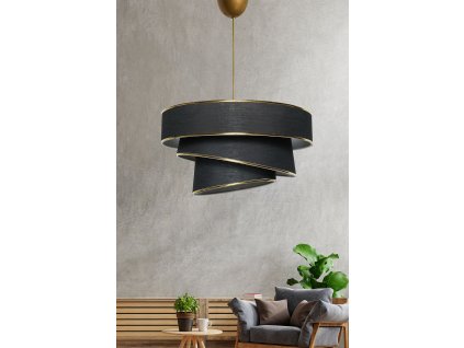 Lustr COUPER černé zlato