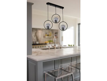Lustr RING 3 černá