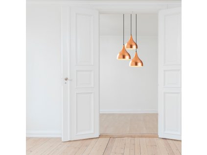 Lustr SAGLAM měděná černá