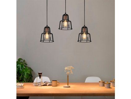 Lustr ENDUSTRI černá