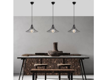 Lustr MEZOPOTAMYA černá