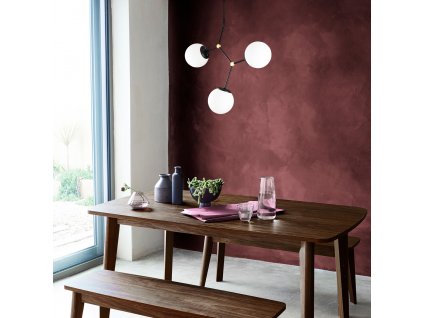 Lustr DAMAR černá bílá