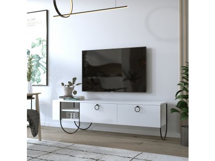Televizní stolek NORFOLK bílá