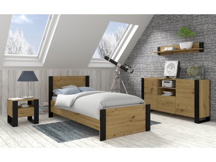 Postel Mondi 90 x 200 dub artisan