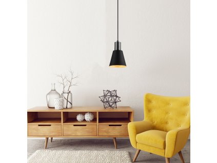 Lustr KEM černá nikl