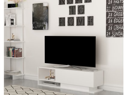 Televizní stolek DAMLA bílá