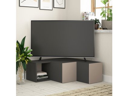 Televizní stolek COMPACT antracit hnědý