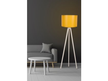 Stojací lampa 117 krémová žlutá