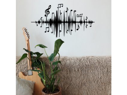 Nástěnná dekorace LAL černá kov