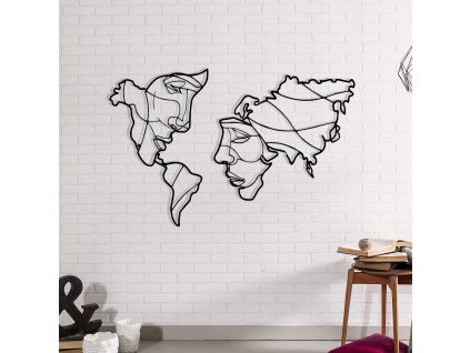 Nástěnná dekorace SURET 2 černá kov