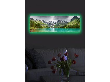 Nástěnný obraz s LED osvětlením MOUNTAINS