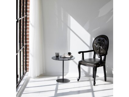 Odkládací stolek CHILL-OUT černý šedý