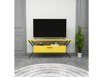 Televizní stolek TARZ žlutý černý