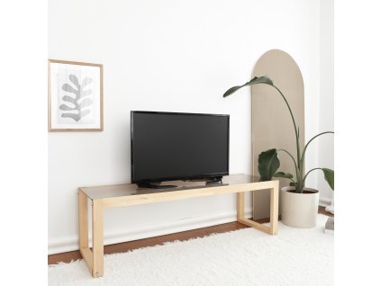 Televizní stolek VIA světlé dřevo