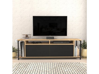 Televizní stolek OMAR dub černý