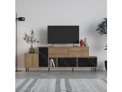 Televizní stolek HERMES dub černý