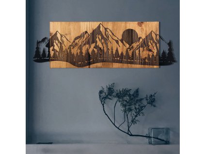Nástěnná dekorace dřevo