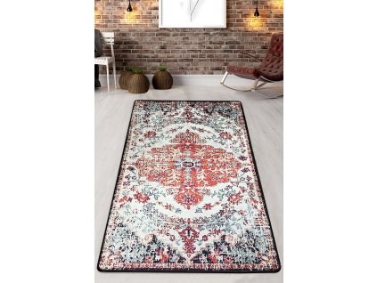 Koberec(100 x 140 cm) ADOBE SONIL bílý – Perský vzor