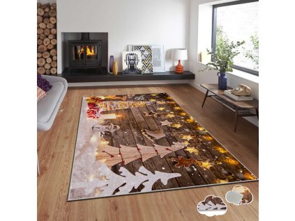 Koberec(100 x 140 cm) ASR - CRPT - 27  Vánoční vzor