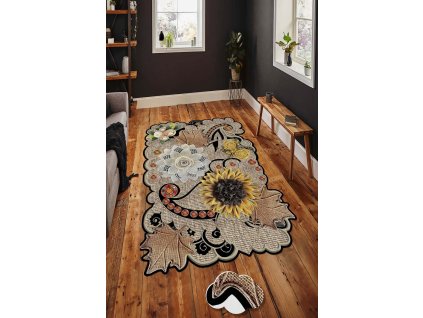 Koberec (160 x 230) HMNT974 vzor tkaných květin