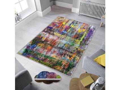 Koberec (180 x 280) EXFAB287 barevná abstrakce