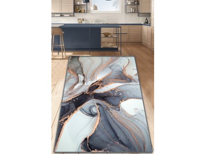 Koberec (200 x 290) COLORE MISTO šedý a zlatý