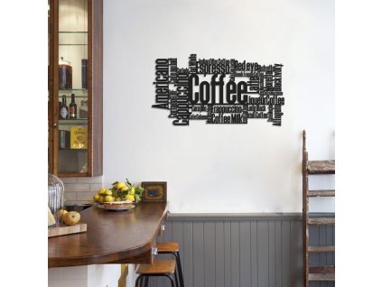 Nástěnná dekorace kovová APT566 Káva