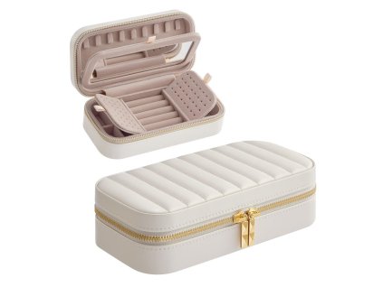 Šperkovnice ANAH 20,5 cm bílá