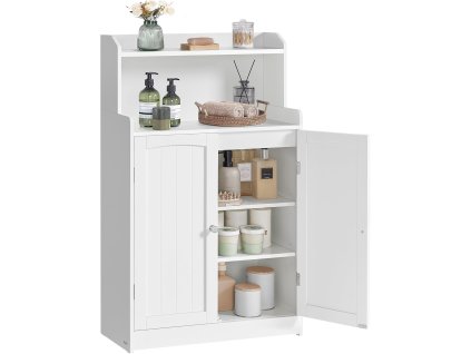 Skříňka s poličkou 60 x 100 x 30 cm bílá