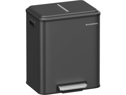 Odpadkový koš na tříděný odpad 2 x 15 l černá