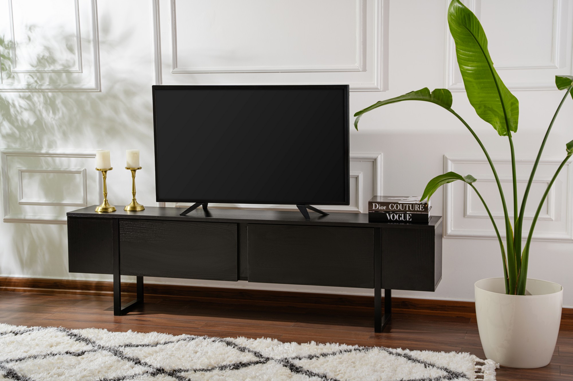 Hanah Home Televizní stolek SERENITY černá