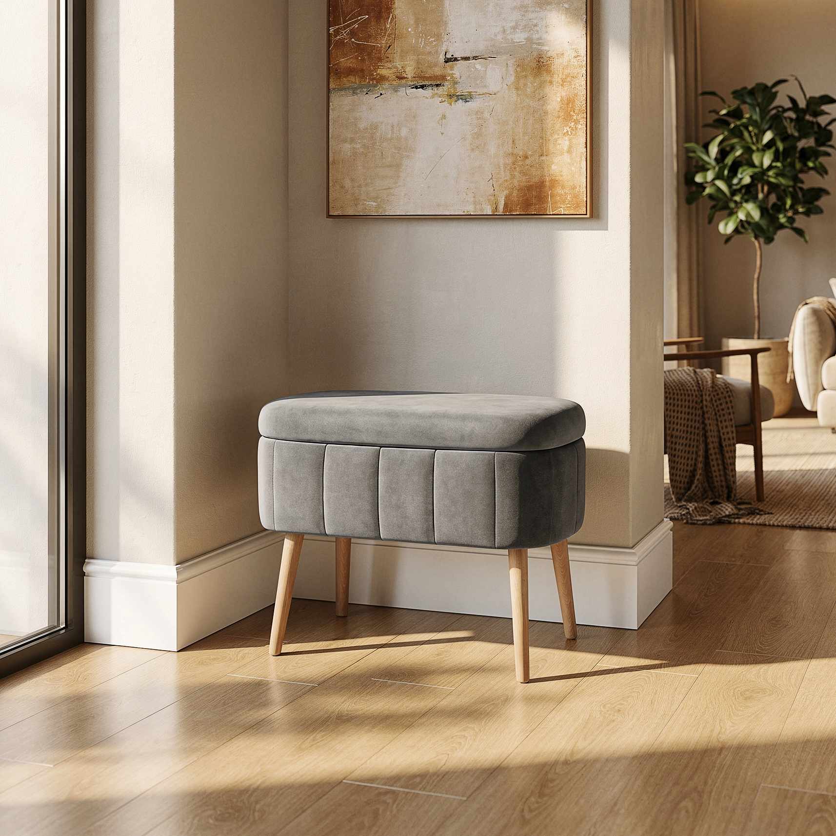 Hanah Home Taburet MINI OSLO antracit