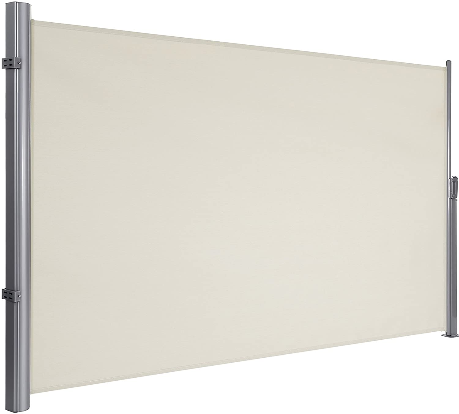 SONGMICS Boční markýza zatahovací béžová 200 x 350 cm