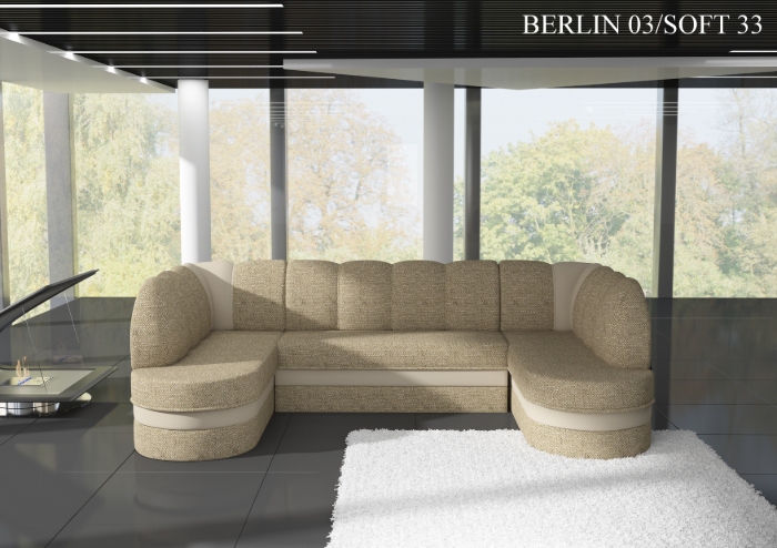 Levně ELTAP Rohová sedací souprava KAREN Látka čalounění: Berlin 03 + Soft 33