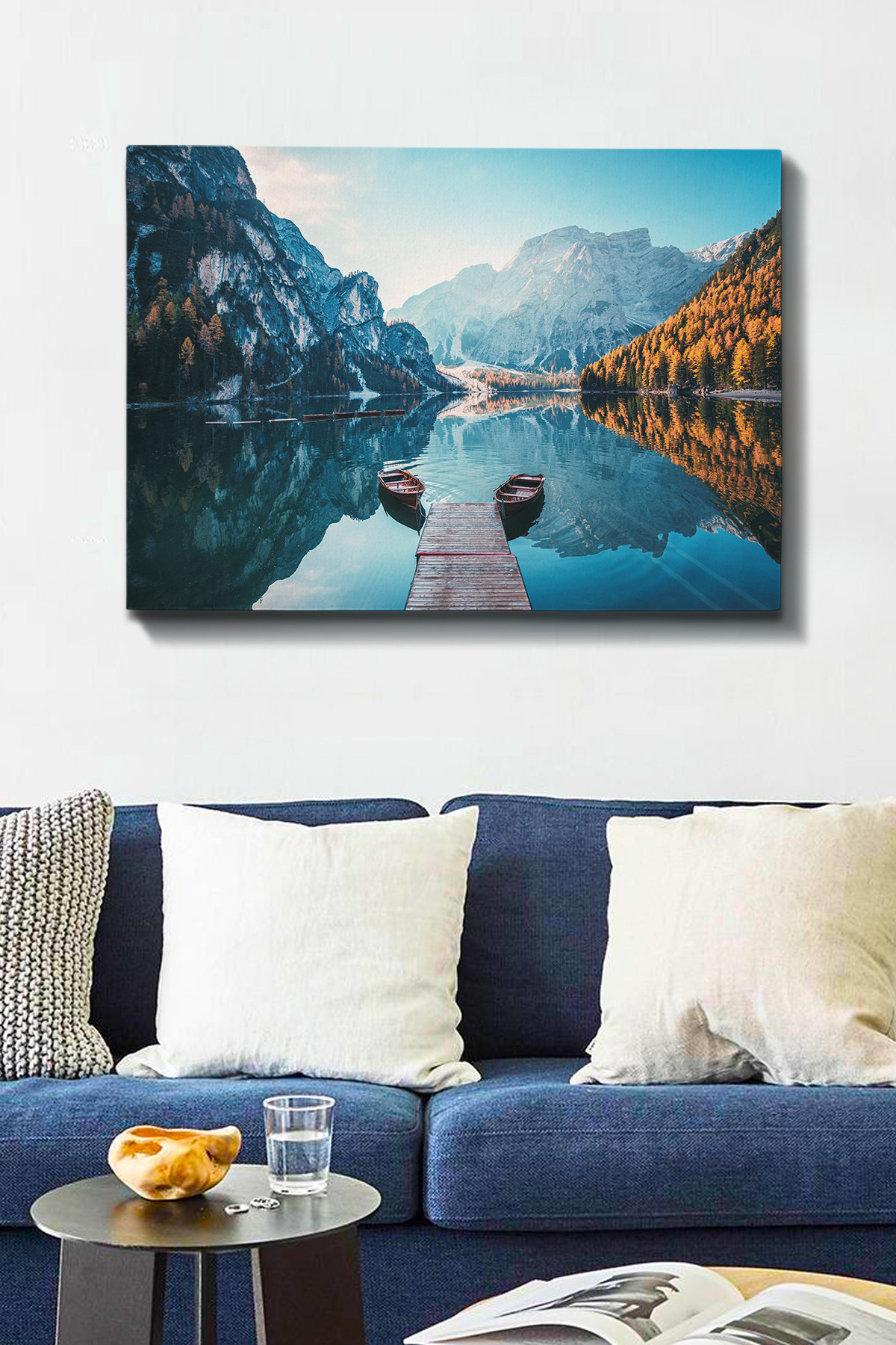 ASIR Nástěnný obraz LAKE plátno 70 x 100 cm