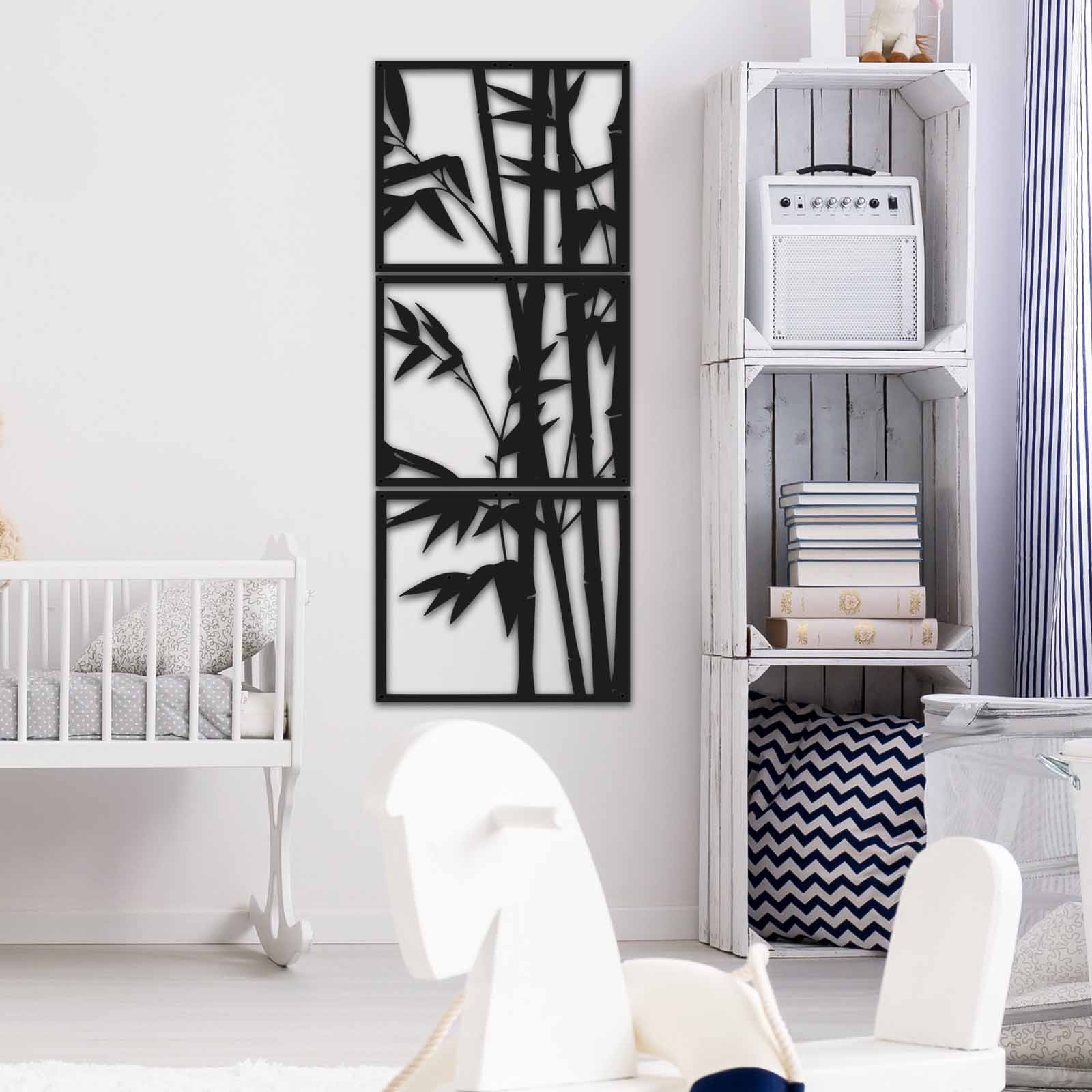 Levně ASIR Nástěnná dekorace kov BABUS ZA OKNEM 49 x 124 cm