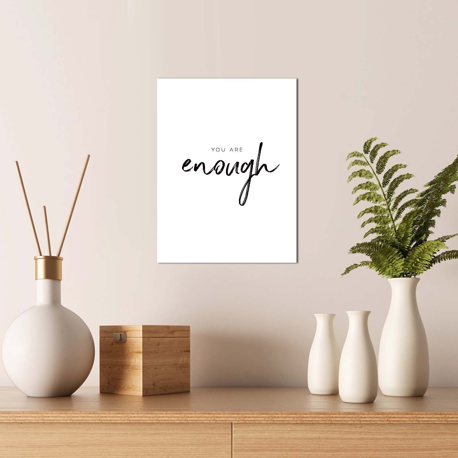 ASIR Obraz na MDF YOU ARE ENOUGH 30 x 40 cm