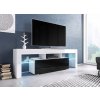 TV stolek TORO 138 (bílá-černá) SKLADEM 1ks