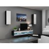 Obývací stěna CAMA VIGO NEW 10, černo/bílá 