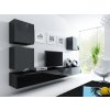 Obývací stěna VIGO 22, černá SKLADEM 1ks
