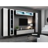Obývací stěna VIGO 6, černo/bílá 