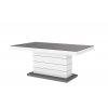 Konferenční stolek MATERA LUX MAT, šedo/bílý