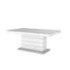 Konferenční stolek MATERA LUX MAT, světle šedo/bílý