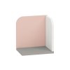 Rohová polička IQ 16, pudrová