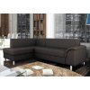 Rohová sedací souprava tmavě šedá ekokůže Bardot