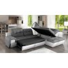 Rozkádací rohová sedací souprava šedá Galaxy