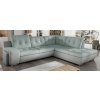 Rohová sedací souprava světlá šedá Galaxy