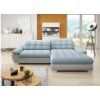 Rohová sedačka malá modrá šedá Nova