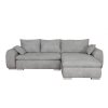 Světle šedá rohová sedačka do l