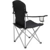 Rybářská židle skládací černá 2 ks